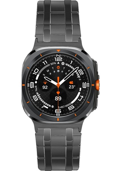 Samsung Galaxy Watch Ultra 47MM Saat Kayışı Manyetik Paslanmaz Çelik Yedek Kayış - Kararma (Yurt Dışından) modelleri