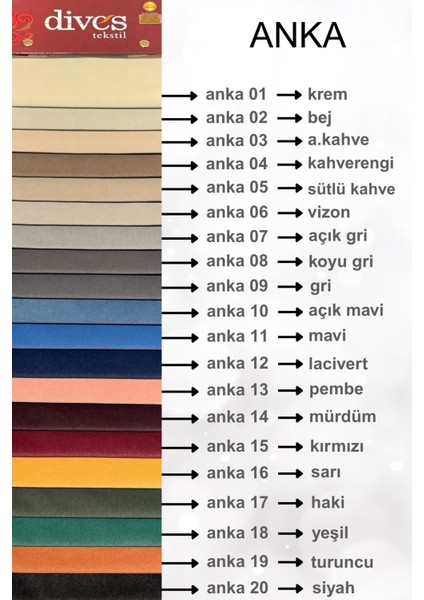 Anka Serisi Premium Kalite Silinebilir Döşemelik Kumaş modelleri
