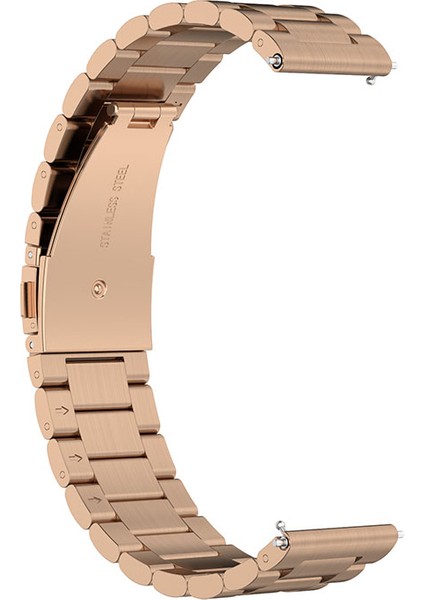 Samsung Galaxy Watch6 40MM/44MM/WATCH6 Classic 43MM/47MM Için 20MM Paslanmaz Çelik 3 Boncuklu Akıllı Saat Kayışı - Gül Altın (Yurt Dışından) fiyatları