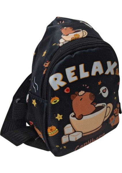 Kız Çocuk Capybara Model ve Figürlü Karışık Renk Sırt Çantası Askılı fırsatları