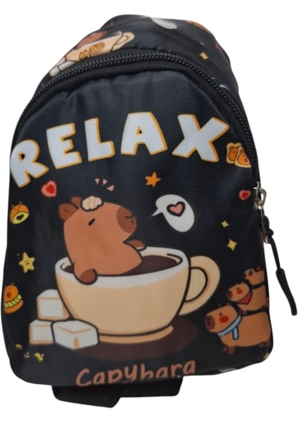 Kız Çocuk Capybara Model ve Figürlü Karışık Renk Sırt Çantası Askılı indirimleri