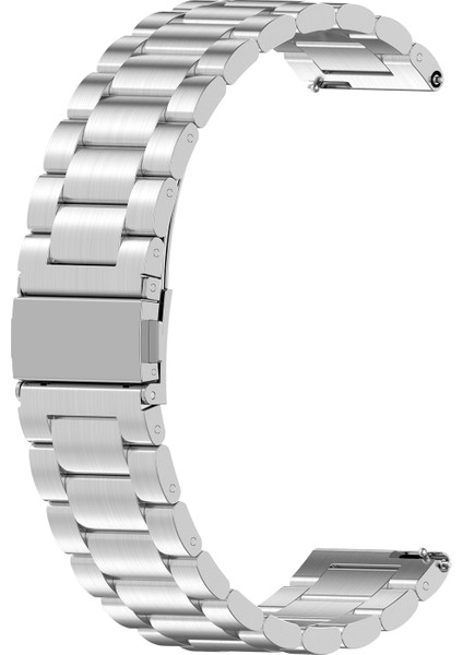 Huawei Watch Gt Active/watch 2 Pro/samsung Gear S3/huami Gtr 47 mm Için 22 mm Paslanmaz Çelik Saat Kayışı, Akıllı Saat Yedek Bilek Kayışı - Gümüş (Yurt Dışından)