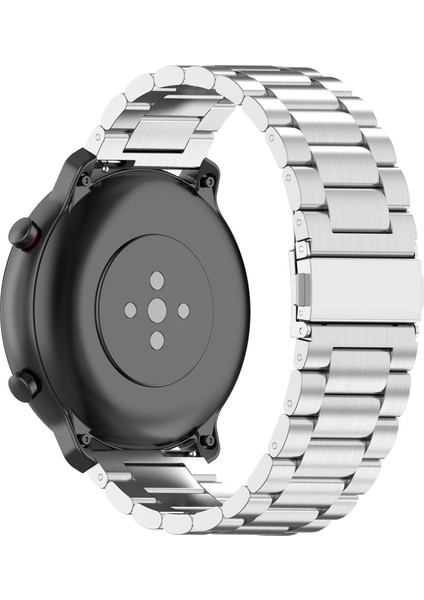 Huawei Watch Gt Active/watch 2 Pro/samsung Gear S3/huami Gtr 47 mm Için 22 mm Paslanmaz Çelik Saat Kayışı, Akıllı Saat Yedek Bilek Kayışı - Gümüş (Yurt Dışından) fırsatları