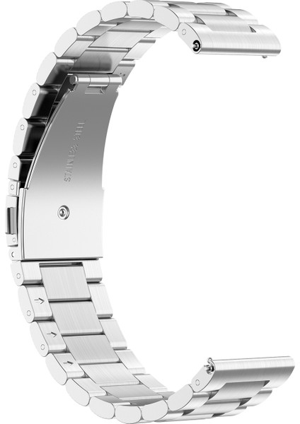 Huawei Watch Gt Active/watch 2 Pro/samsung Gear S3/huami Gtr 47 mm Için 22 mm Paslanmaz Çelik Saat Kayışı, Akıllı Saat Yedek Bilek Kayışı - Gümüş (Yurt Dışından) indirimleri