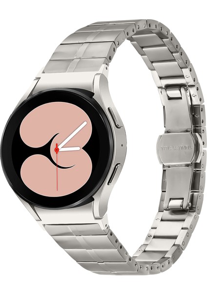 Samsung Galaxy Watch Fe 40MM/WATCH4/WATCH4 Classic/watch4 Active/watch 5/watch 5 Pro Paslanmaz Çelik Kayış Bileklik - Titanyum Gri (Yurt Dışından) fiyatları