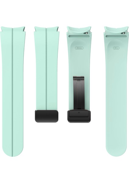Samsung Galaxy Watch Fe 40MM/WATCH6/WATCH6 Classic/watch 5/watch 5 Pro Silikon Saat Kayışı Manyetik Toka - Açık Yeşil (Yurt Dışından) fırsatları