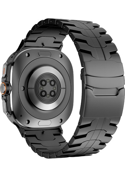 Samsung Galaxy Watch Ultra 47MM Saat Kayışı Titanyum Alaşımlı Bilek Kayışı ve Aleti - Siyah (Yurt Dışından)