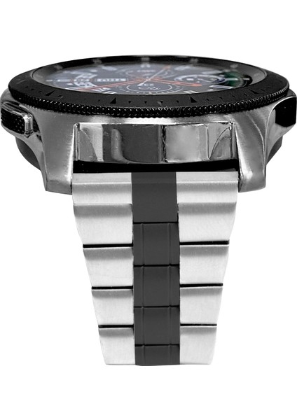 Samsung Galaxy Watch 46MM/GEAR S3 Classic/frontier-Black Için Paslanmaz Çelik Zincir Üç Boncuklu Toka Tasarımlı Saat Kayışı Değişimi (Yurt Dışından) fırsatları