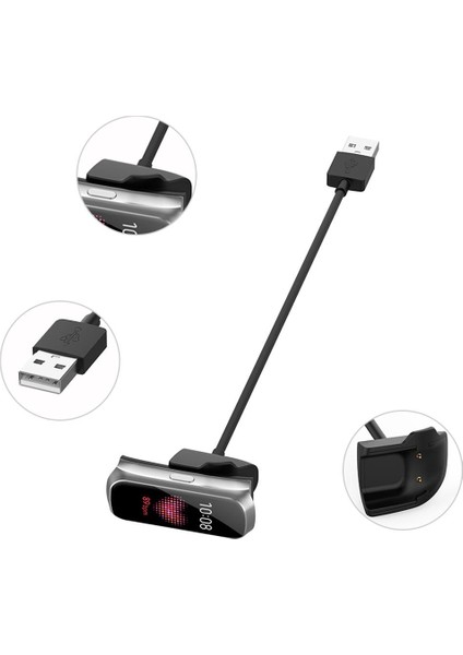 [1m/3,3 Inç] Samsung Galaxy Fit-E R375 Için Taşınabilir USB Şarj Kablosu Klipsi (Yurt Dışından)