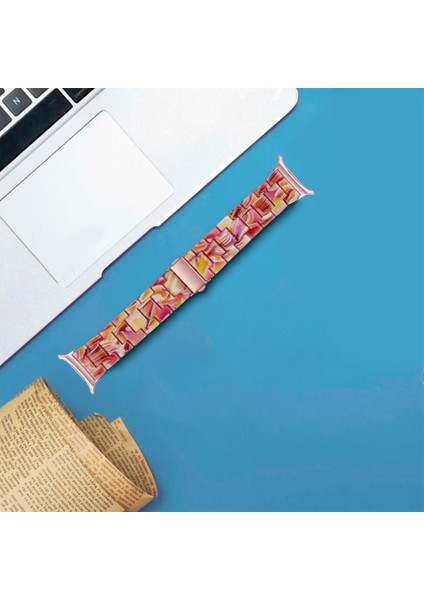 Samsung Galaxy Watch Ultra 47MM Su Geçirmez Reçine Akrilik Saat Kayışı Toka Tasarımı Bilek Bandı-Stil x (Yurt Dışından) modelleri