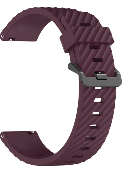 Samsung Galaxy Watch7 40MM/44MM Saat Kayışı 20MM Silikon Saat Bandı - Şarap Kırmızısı (Yurt Dışından) fırsatları