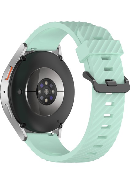 Samsung Galaxy Watch3 45MM/GALAXY Watch 46MM Saat Kayışı 22MM Silikon Saat Bandı-Teal (Yurt Dışından)