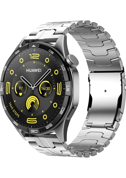 Huawei Watch Gt 4 46MM/WATCH 4/4 Pro/gt/samsung Galaxy Watch3 45MM Titanyum Alaşımlı Kayış 22MM Güvenlik Tokalı Saat Bandı - Gümüş (Yurt Dışından) indirimleri