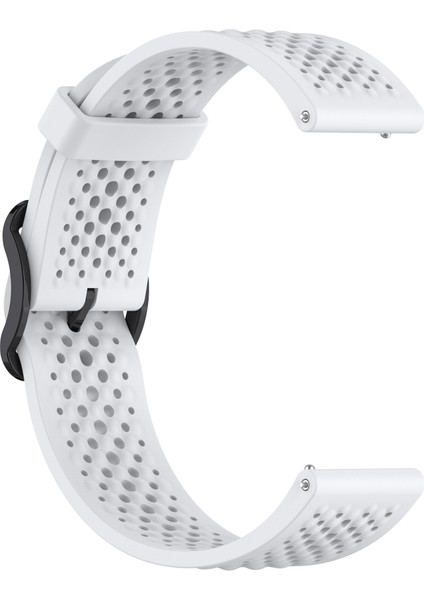 Xiaomi Watch S4 Sport/samsung Galaxy Watch3 45MM/WATCH 42MM Silikon 22MM Çoklu Delikli Nefes Alabilir Saat Kayışı-Beyaz (Yurt Dışından) modelleri