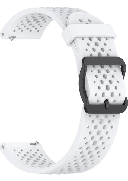 Xiaomi Watch S4 Sport/samsung Galaxy Watch3 45MM/WATCH 42MM Silikon 22MM Çoklu Delikli Nefes Alabilir Saat Kayışı-Beyaz (Yurt Dışından) fırsatları