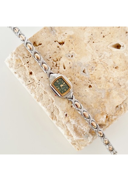 Arion Gold Gümüş Saat Yeşil fiyatları