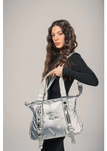 Tiven Gri Cilt Omuz ve Kol Çantası fiyatları