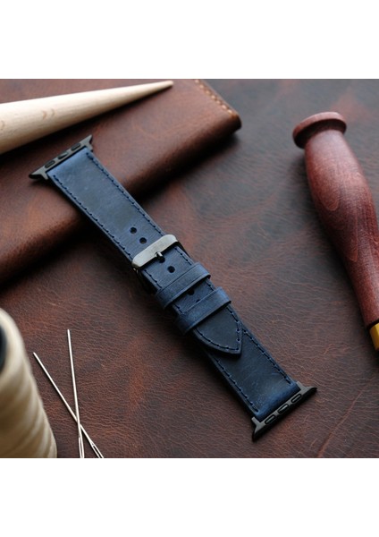 Apple Watch Elit Seri 44-45-46-49(Ultra) Uyumlu Deri Kordon indirimleri