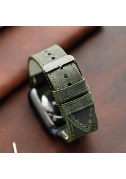 Apple Watch Elit Seri 44-45-46-49(Ultra) Uyumlu Deri Kordon