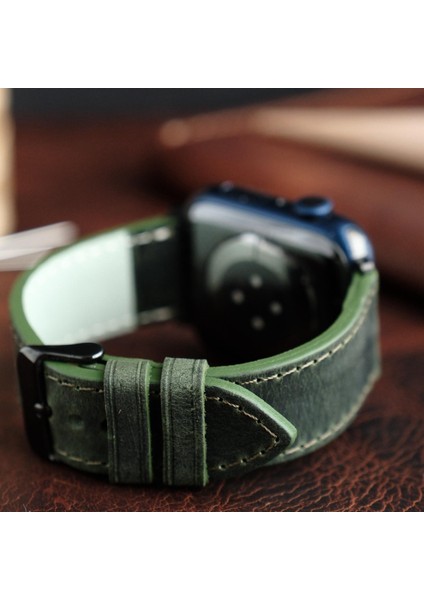 Apple Watch Elit Seri 44-45-46-49(Ultra) Uyumlu Deri Kordon fırsatları