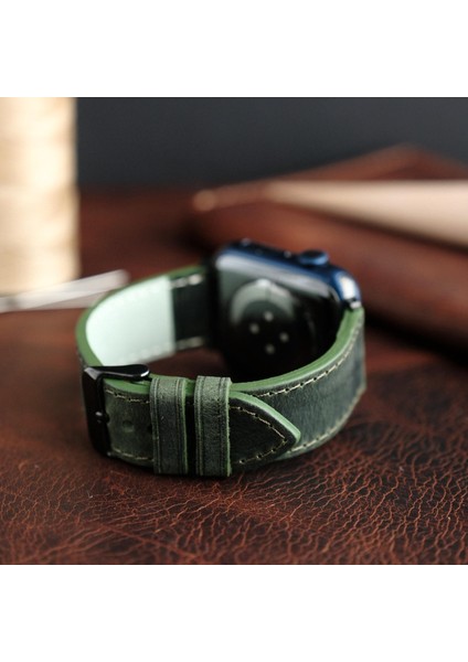 Apple Watch Elit Seri 44-45-46-49(Ultra) Uyumlu Deri Kordon indirimleri