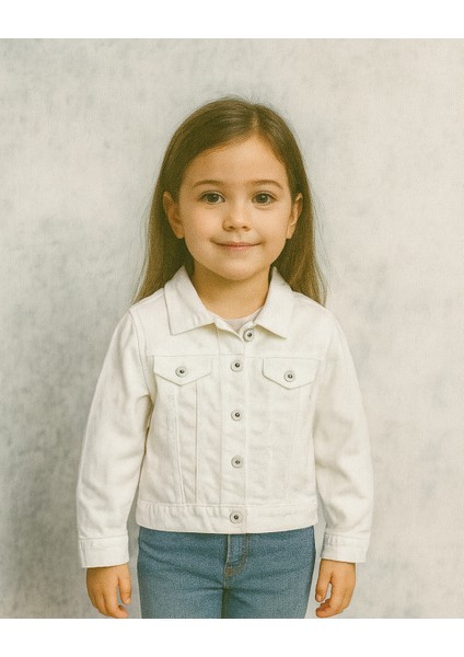 Kız Çocuk Kot Ceket