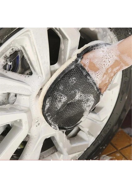Hassas Mikrofiber Araba Araç Oto Yıkama ve Temizlik Eldiveni Kurulama Cila Eldiveni Car Wash
