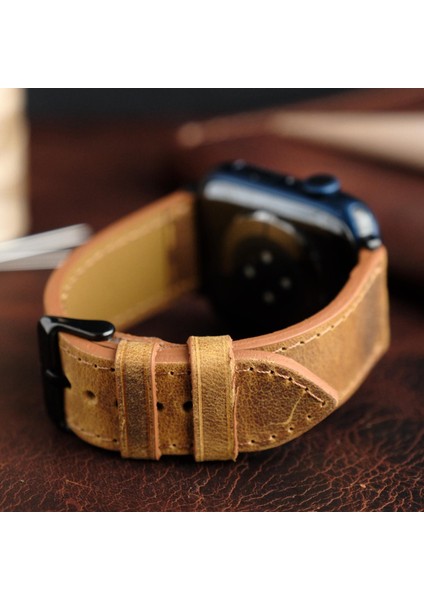 Apple Watch Elit Seri 44-45-46-49(Ultra) Uyumlu Deri Kordon fırsatları