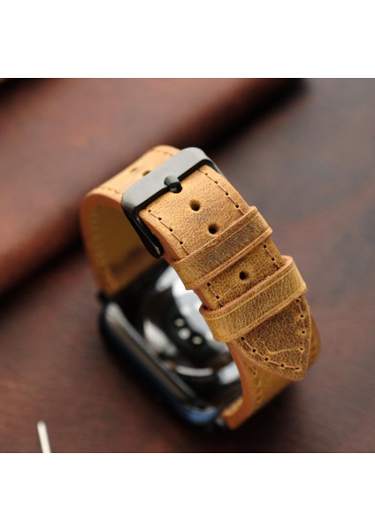 Apple Watch Elit Seri 44-45-46-49(Ultra) Uyumlu Deri Kordon