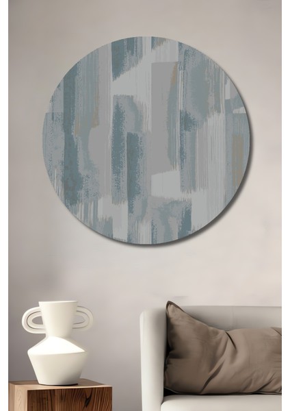 Soyut Dekoratif Ahşap Mdf Ev/işyeri Duvar Tablo Yuvarlak Ev/işyeri Duvar Tablo
