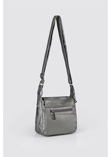 Jelli Gri Cilt Omuz Çantası modelleri