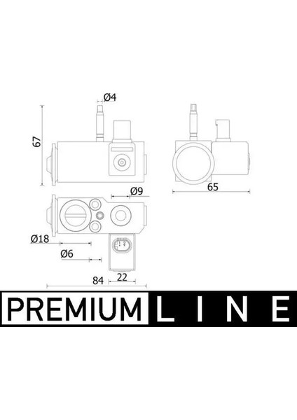 AVE144000P Klima Genlesme Valfi 64119361709