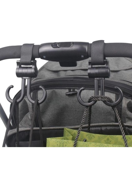 Buffer® 2li Bebek Arabasına Uyumlu Cırtlı Eşya Taşıma Aparatı 360 Derece Dönebilen Plastik Kanca fiyatları