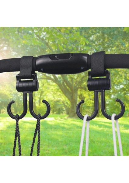 Buffer® 2li Bebek Arabasına Uyumlu Cırtlı Eşya Taşıma Aparatı 360 Derece Dönebilen Plastik Kanca indirimleri