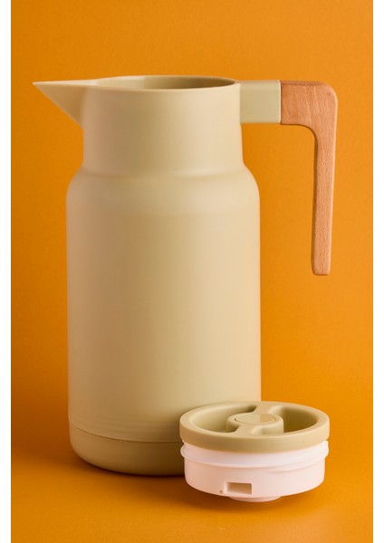 Sakura Nordic Bambu Saplı Cam Vakumlu Termos 1000 ml Yeşil modelleri