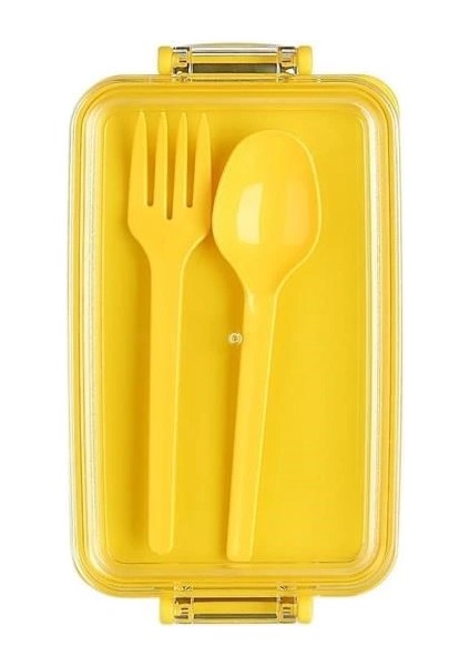 Buffer® 2 Bölmeli Çok Amaçlı 900 ml Kapasiteli Çatal Kaşıklı Dayanıklı Beslenme Kabı Yiyecek Kutusu indirimleri