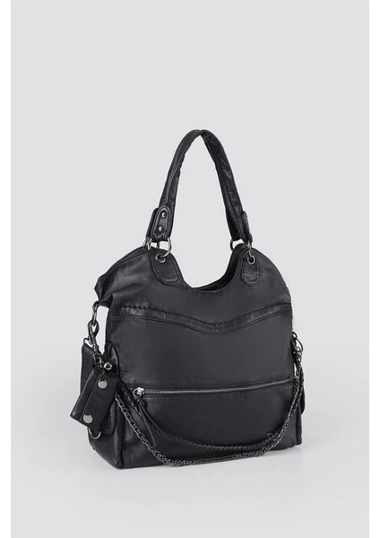 Silla Siyah Cilt Omuz Çantası modelleri