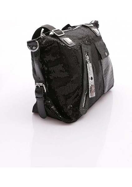 Merli Siyah Cilt Omuz Çantası modelleri