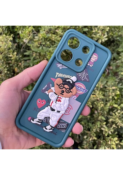 Xiaomi Redmi Note 13 4g Kılıf Ayıcıklı Darbe Önleyici Silikon Kapak