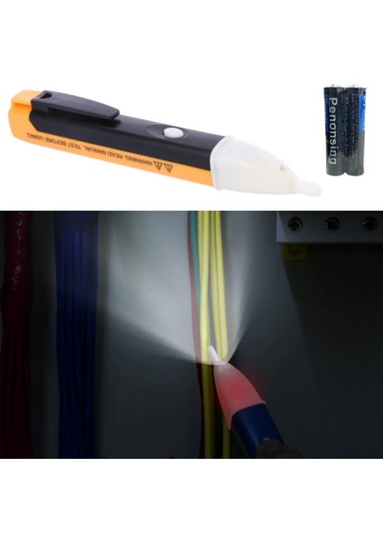 Elektrik Kaçak Dijital Kontrol Kalemi Cihazı -Dedektörlü Temassız Işıklı Kablo Voltaj Test (5148) fiyatları