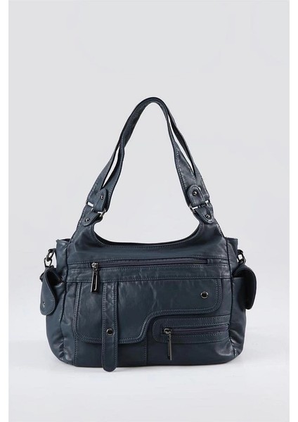 Pyser Mavi Cilt Omuz Çantası