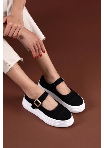 Lunni Siyah Keten Spor Ayakkabı fiyatları