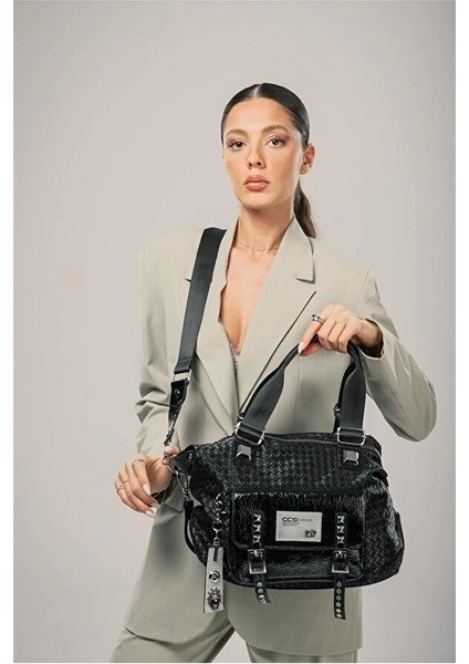 Wawin Siyah Cilt Omuz Çantası