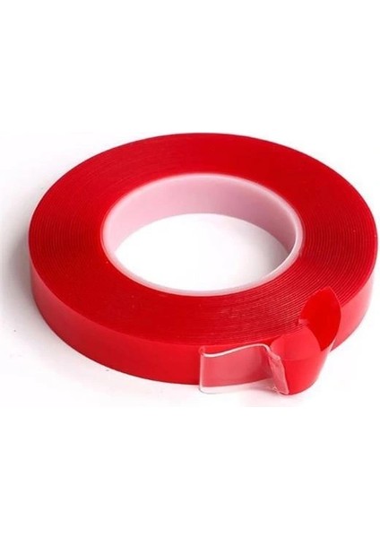 Buffer® 2 Metre Güçlü Yapışkanlı Çift Taraflı Slikon Pratik Şeffaf Bant