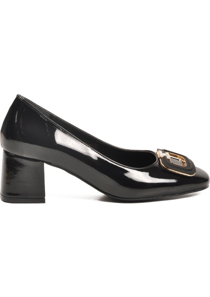 Siyah Rugan Kadın Topuklu Ayakkabı 695040 Z fiyatları