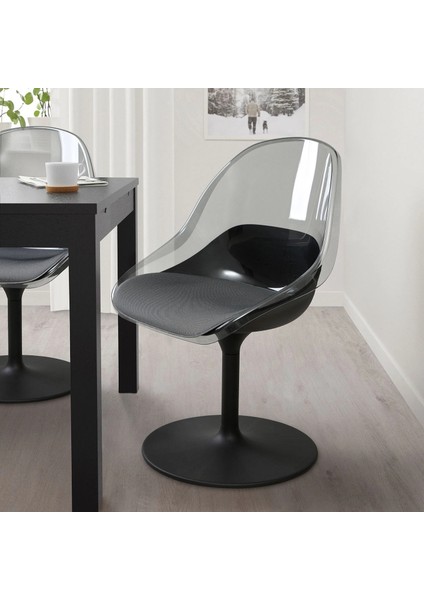 Baltsar Dönen Sandalye Siyah