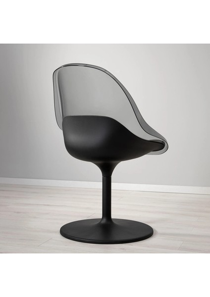 Baltsar Dönen Sandalye Siyah