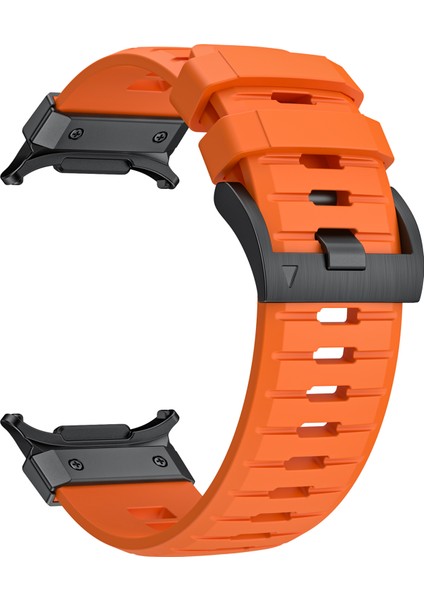 Samsung Galaxy Watch Ultra 47MM Fluorubber Kayış Yedek Spor Saat Bandı - Turuncu/siyah Konnektör (Yurt Dışından) fırsatları