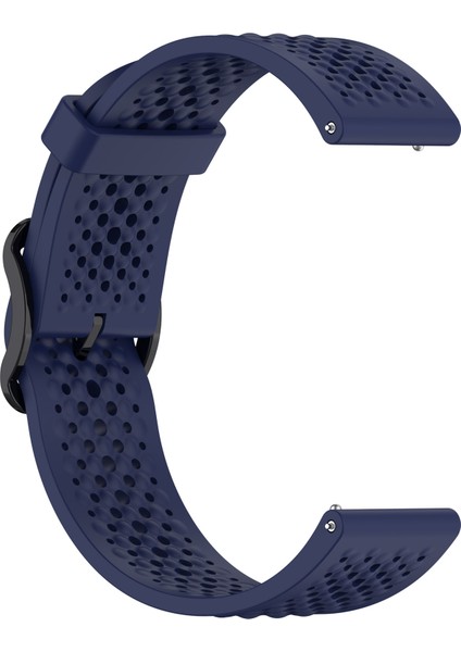 Xiaomi Watch S4 Sport/samsung Galaxy Watch3 45MM/WATCH 42MM Silikon 22MM Çoklu Delikli Nefes Alabilir Saat Kayışı - Koyu Mavi (Yurt Dışından) fırsatları