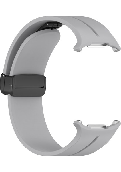 Samsung Galaxy Watch Ultra 47MM Silikon Saat Kayışı Manyetik Katlanır Tokalı Bilek Kayışı - Gri (Yurt Dışından) indirimleri